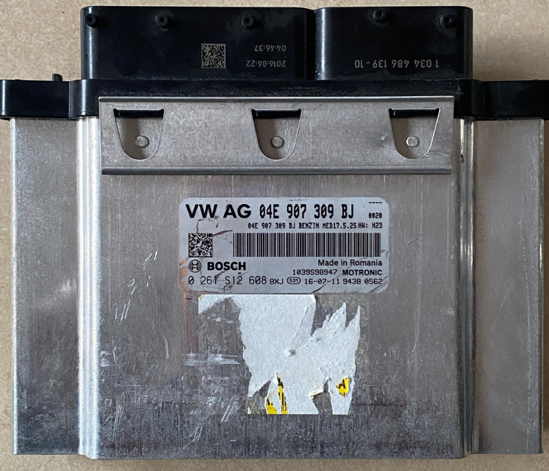 0261S12608 VW-AUDİ-SEAT-SKODA MOTOR BEYNİ MED17.5.25 - 04E 907 309 BJ - 0 261 S12 608