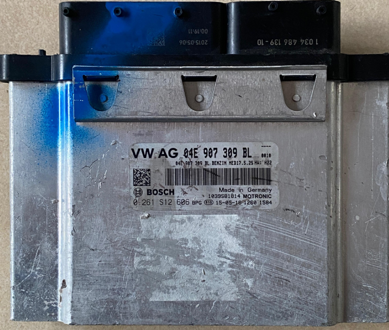 0261S12606 VW-AUDİ-SEAT-SKODA MOTOR BEYNİ MED17.5.25 - 04E 907 309 BL - 0 261 S12 606