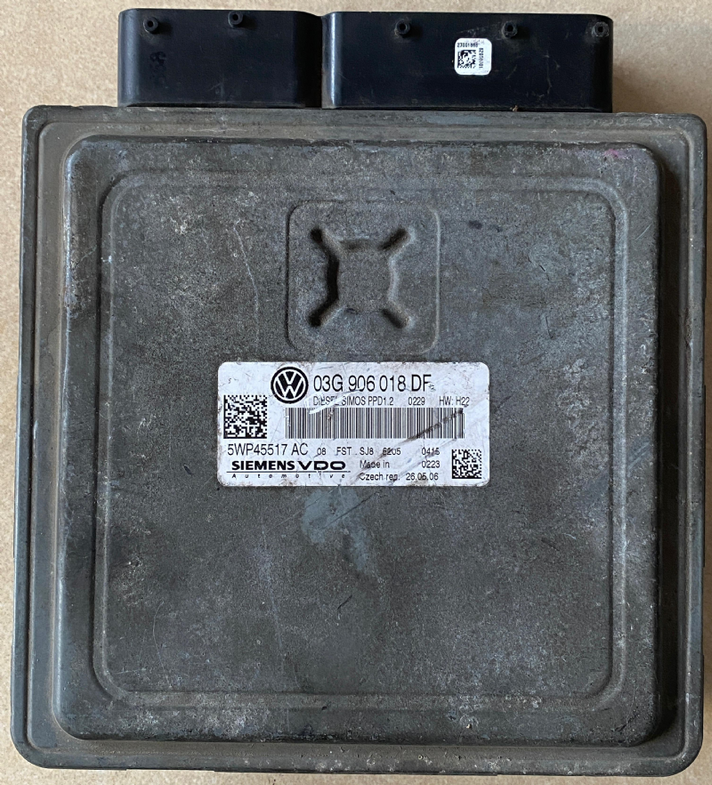 5WP45517AC VOLKSWAGEN GOLF MOTOR BEYNİ SİMOS PPD1 - 03G 906 018 DF 