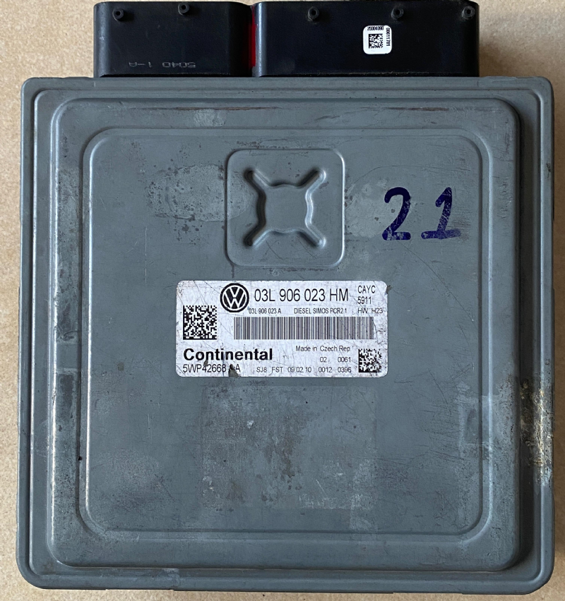 5WP42668AA VOLKSWAGEN GOLF MOTOR BEYNİ SİMOS PCR2.1 - 03L 906 023 HM