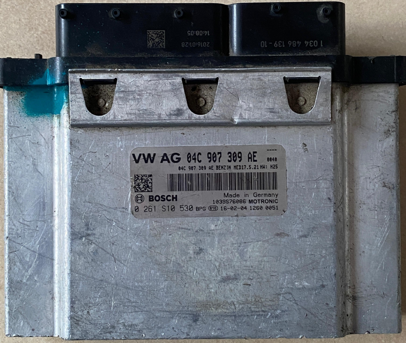0261S10530 VW-AUDİ-SEAT-SKODA MOTOR BEYNİ MED17.5.21 - 04C 907 309 AE - 0 261 S10 530