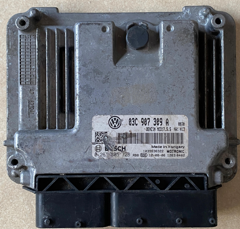 03C907309A VW - AUDİ - SKODA - SEAT MOTOR BEYNİ MED17.5.5 - 03C 907 309 A - 0 261 S05 728