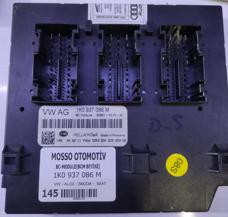 1K0937086M - VW GOLF BC-MODULLE (BCM BEYNİ) -1K0 937 086 M