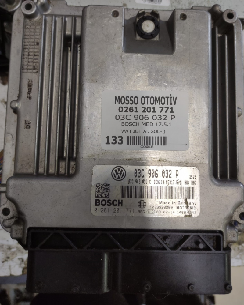 0261201771 - O3C906032P - VW JETTA MOTOR BEYNİ MED 17.5.1 - 0 261 201 771 - O3C 906 032 P