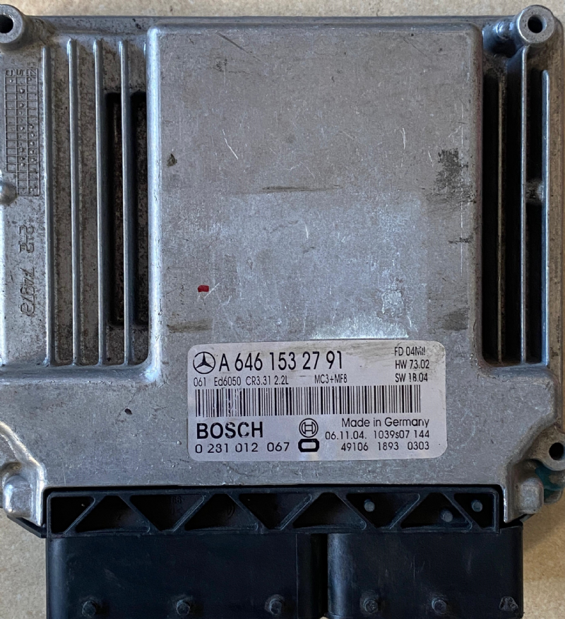 0281012067 MERCEDES MOTOR BEYNİ EDC16C2 - A 646 153 27 91 - 0 281 012 067