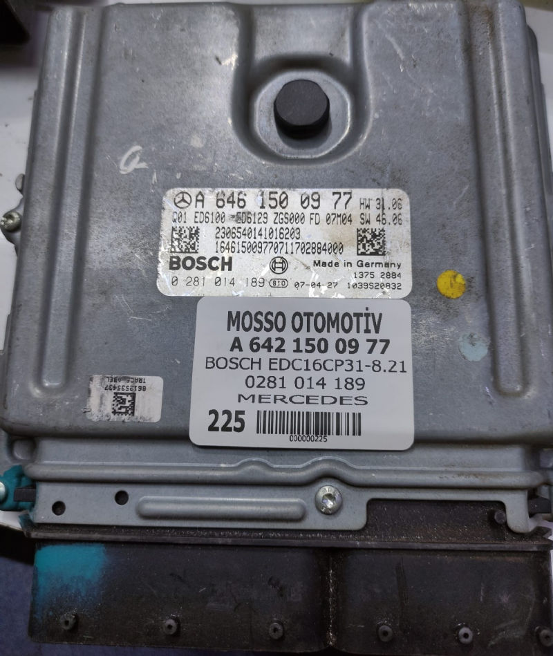 0281014189 - A6461500977 - MERCEDES MOTOR BEYNİ EDC16CP31 - 0 281 014 189 - A 642 150 09 77 