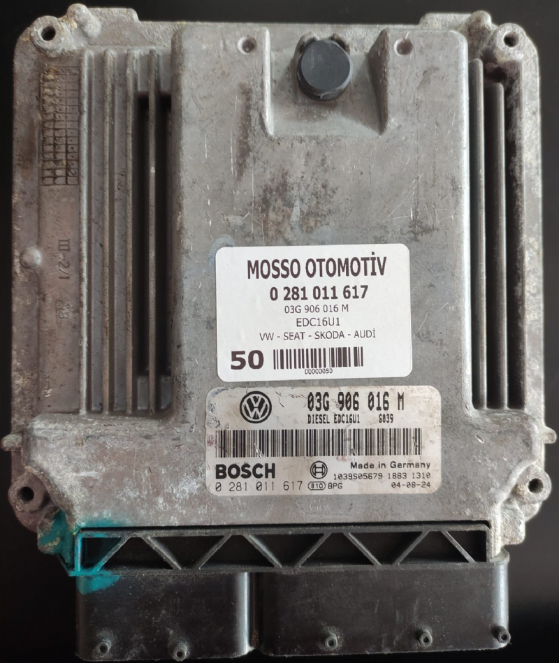 0281011617 - 03G906016M  EDC16U1 VW GOLF MOTOR BEYNİ 0 281 011 617 - 03G 906 016 M
