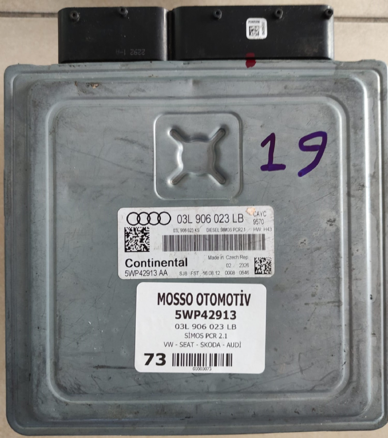 03L906023LB - 5WP42913 AUDİ - VW - SEAT - SKODA SİMOS PCR2.1 - 03L 906 023 LB - 5WP42913