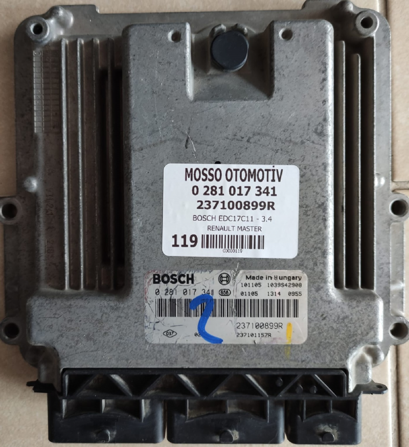 02811017341 - 237100899R - RENAULT MOTOR BEYNİ EDC17C11 - 0 281 017 3421 - 237100899R