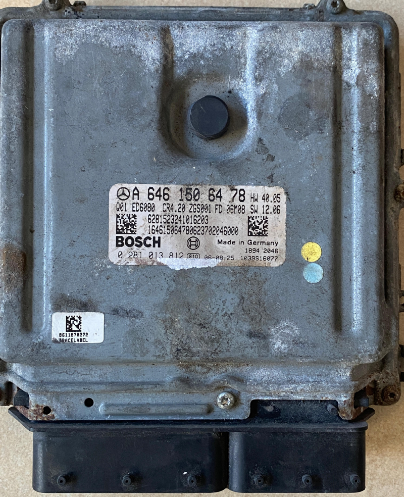 0281013812 MERCEDES MOTOR BEYNİ EDC16CP31 A 646 150 64 78 - 0 281 013 812