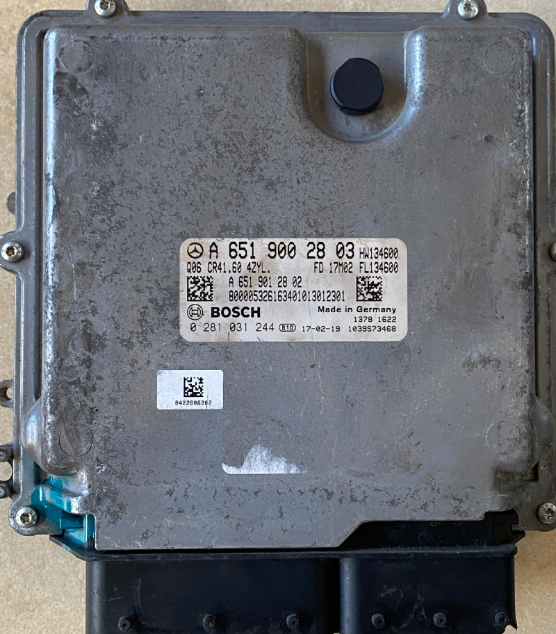 0281031244 MERCEDES MOTOR BEYNİ EDC17C66 - A 651 900 28 03 - 0 281 031 244