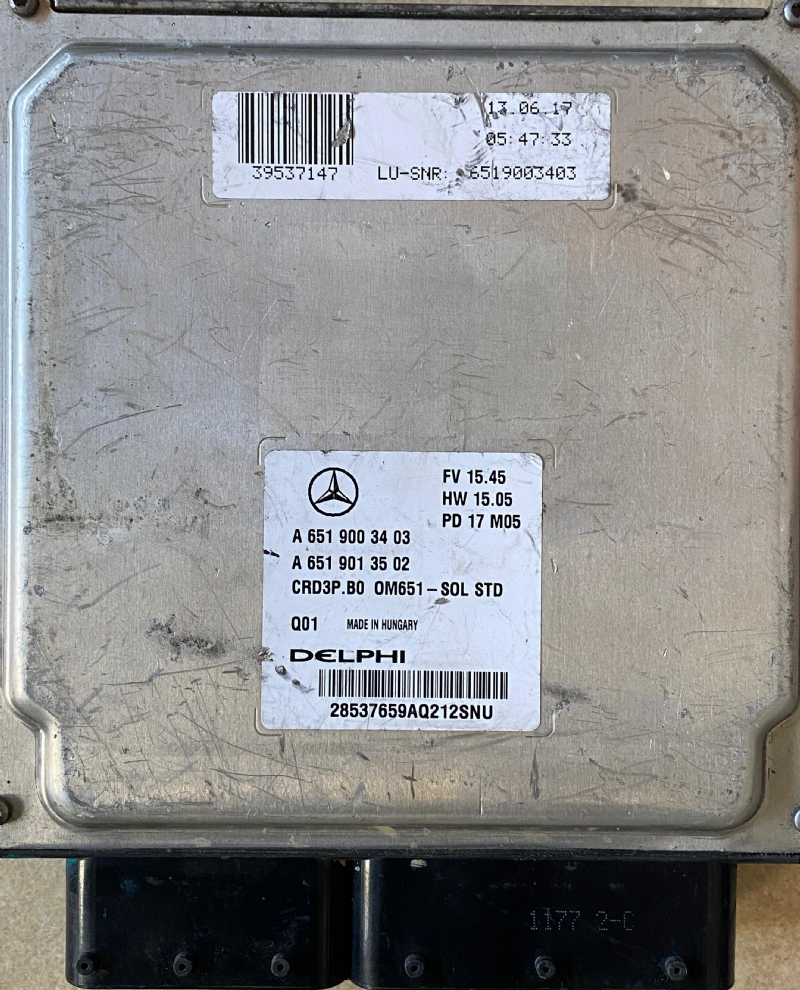 A65190034 MERCEDES MOTOR BEYNİ CRD3 - A 651 901 35 02 - A 651 900 34 03