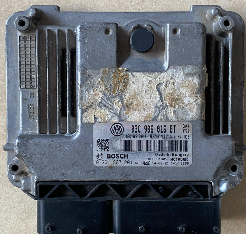 0261S07201 VOLKSWAGEN GOLF MOTOR BEYNİ MED17.5.5 03C906016BT - 0 261 S07 201 