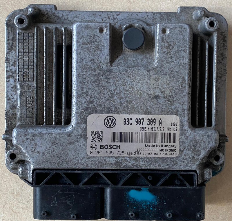 0261S05728 VOLKSWAGEN PASSAT MOTOR BEYNİ MED17.5.5 - 03C907309A - 0 261 S05 728